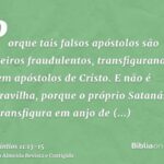 Entendendo a visão de 2 Coríntios 11:14-15 sobre os anjos