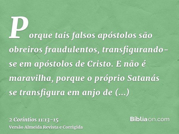 entendendo a viso de 2 corntios 1114 15 sobre os anjos