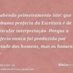 O que 2 Pedro 1:20 ensina sobre a interpretação profética?