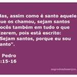 Que ensinamento sobre santidade 1 Pedro 1:15-16 oferece?